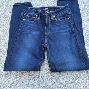 Paige Women's Blue Jeans sz 26 front and back pockets